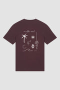 Cali T-shirt Ocean Burgundy