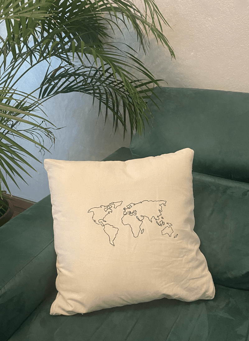 World Skyline Pillow